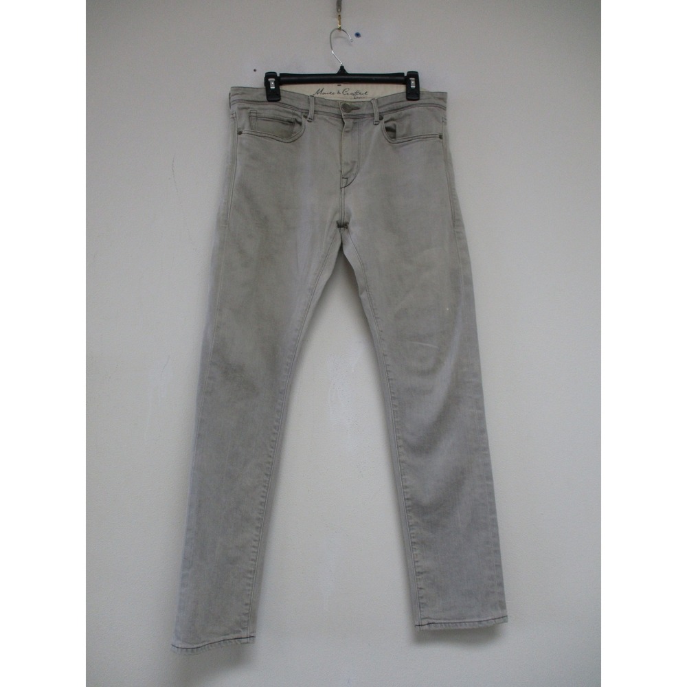 Levi's Made & Crafted Jeans Mens 32 Grey Slim Fit Premium Denim 402